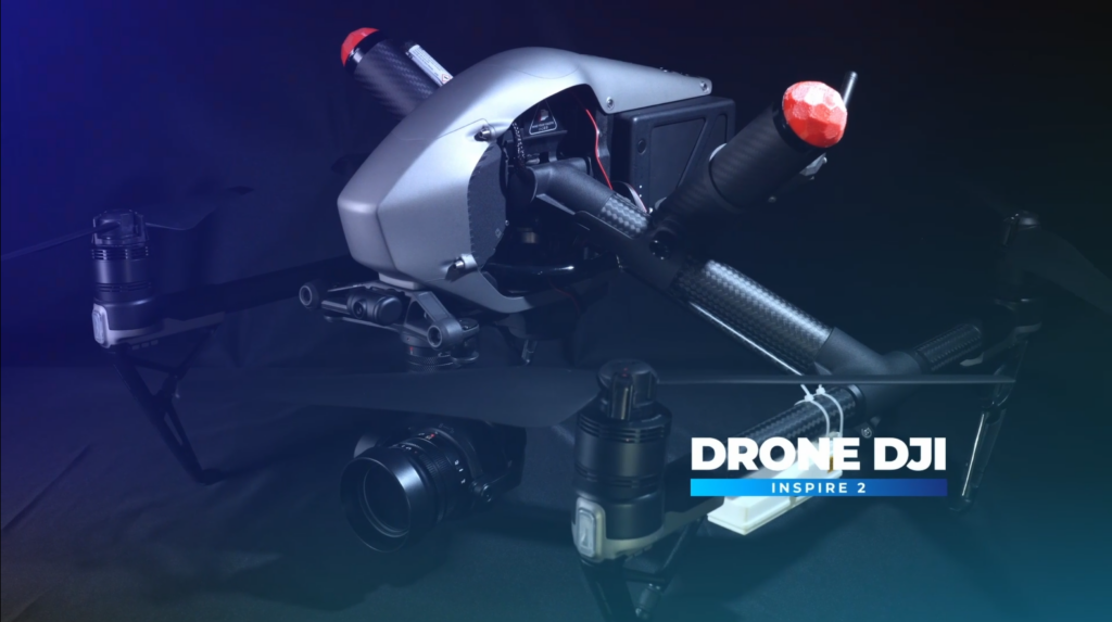 DJI Inspire 2 drone cinéma professionnel — production vidéo aérienne Visualta Ajaccio Corse