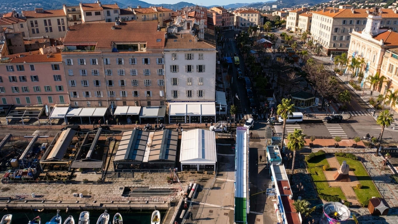 Visite du Pape François à Ajaccio Corse décembre 2024 — captation drone direct France 2 Visualta