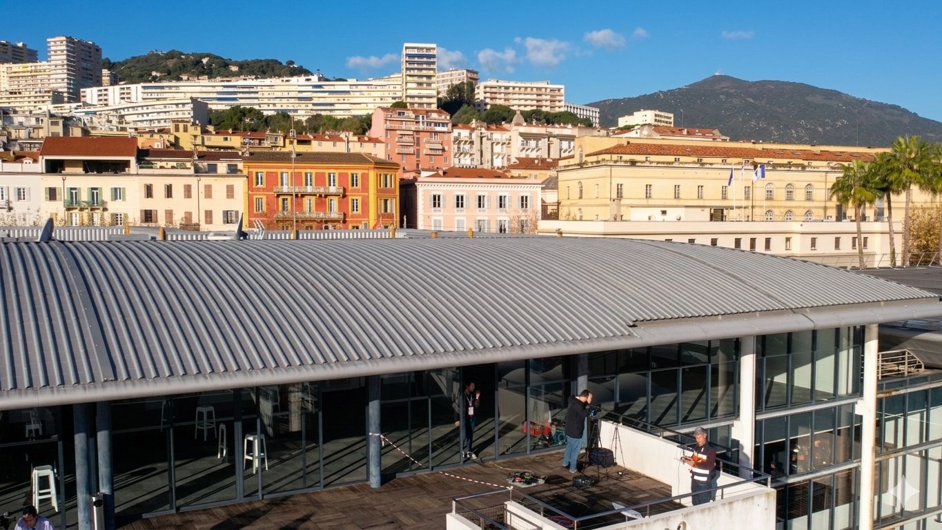 Visite du Pape François Ajaccio Corse 2024 — drone Visualta