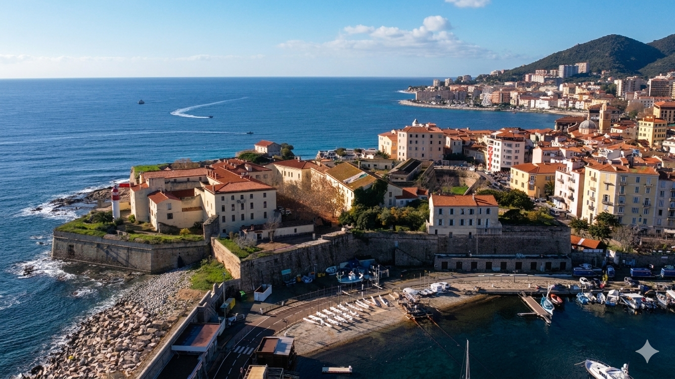 Visite historique Pape François en Corse — reportage drone Visualta Ajaccio