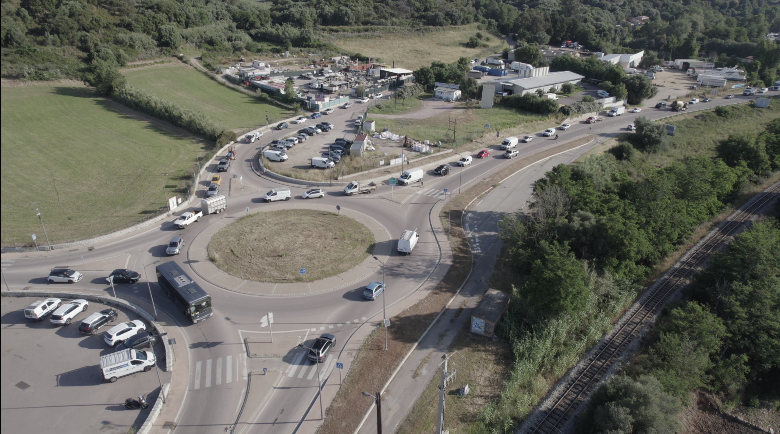 Tournage drone Grand Ajaccio trafic bouchons CAPA — Visualta Time Video Prod vidéo institutionnelle