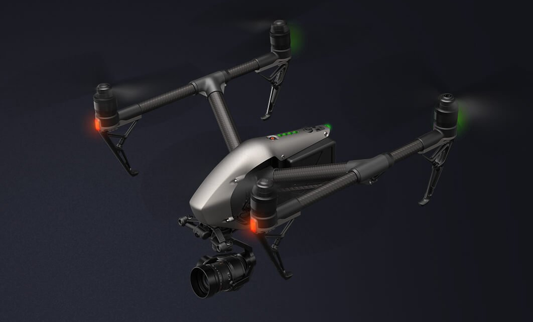 Télépilote drone professionnel Ajaccio avec DJI Inspire 2 cinématique